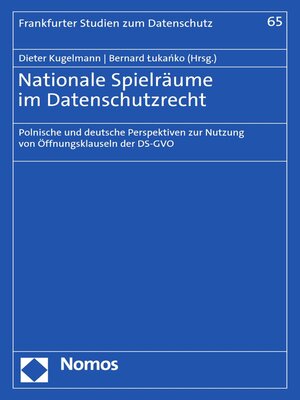 cover image of Nationale Spielräume im Datenschutzrecht